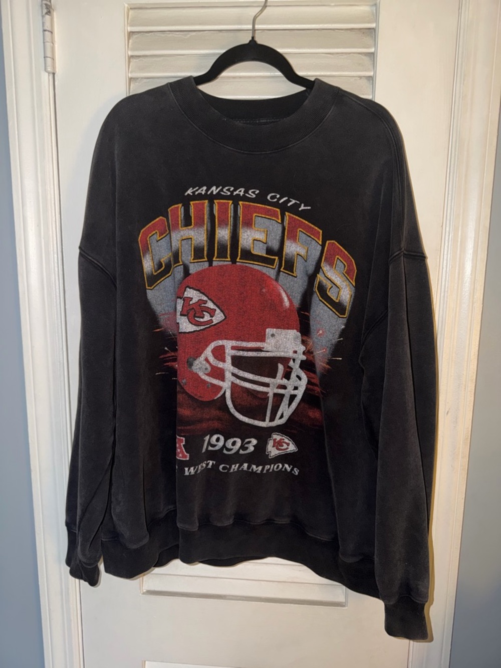 Abercrombie & Fitch Vintage Black Kansas City Chiefs Sweatshirt